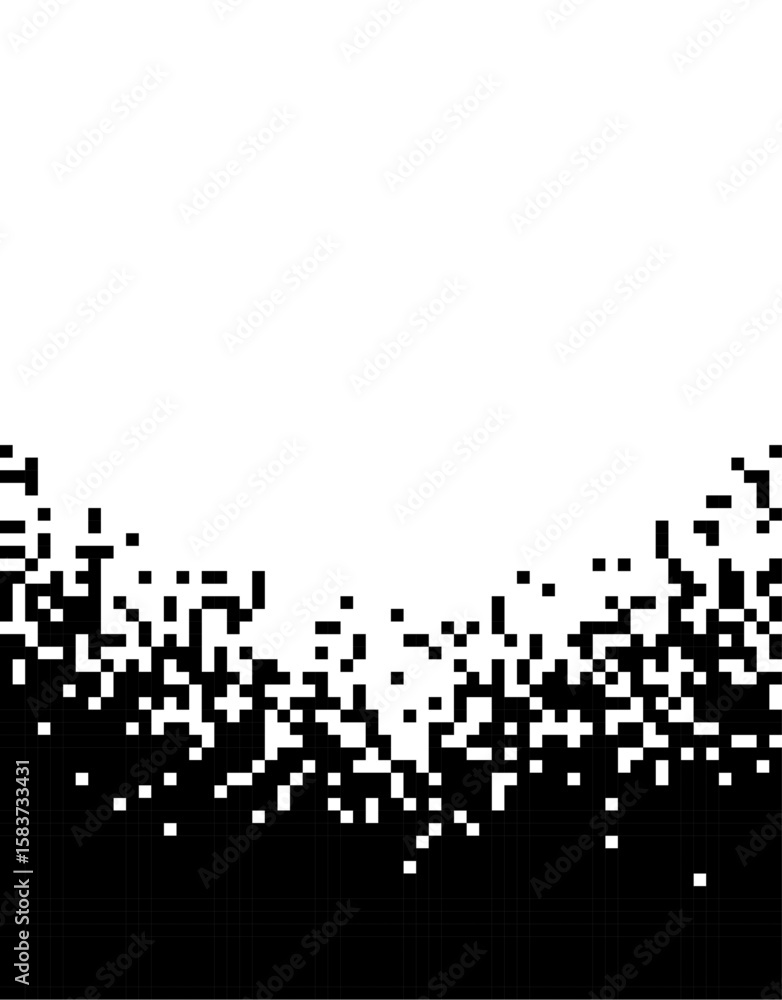 Pixel dissolve background vector Pixel dissolve background vector