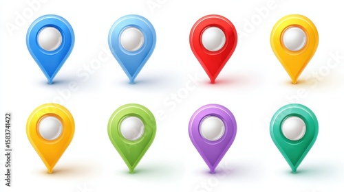 Free Download Maps and geo pins. Make your own custom location pin icon for app or contact web page. Map with pin symbol vector icons. Navigation and route concept illustration., no logos, no brands - GFXLoad