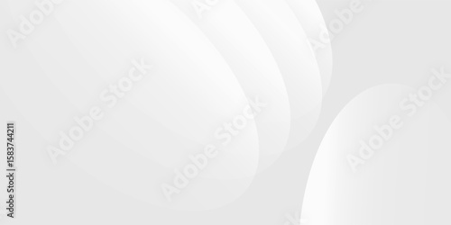 abstract white gradient color background with curve and swirl lines decoration