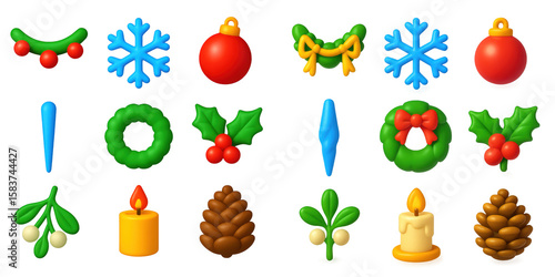 3D Winter Icons