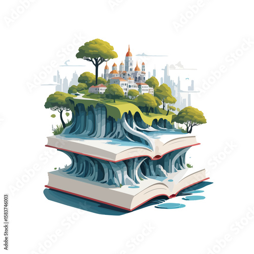 "Harmony of Imagination – A Floating City on Books"