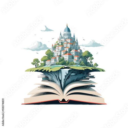 "Harmony of Imagination – A Floating City on Books"