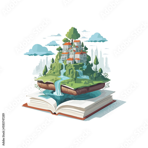 "Harmony of Imagination – A Floating City on Books"