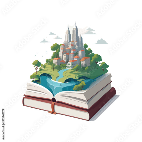 "Harmony of Imagination – A Floating City on Books"