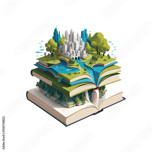 "Harmony of Imagination – A Floating City on Books"