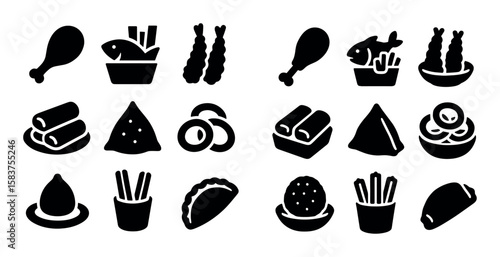 Fried Favorites Icons