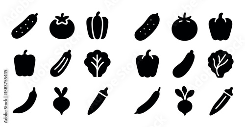 Summer Vegetable Icons