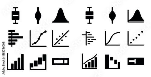 Statistical Chart Icons