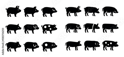 Pig Breed Icons