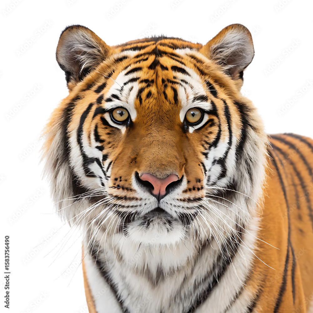 Obraz premium tiger on white background