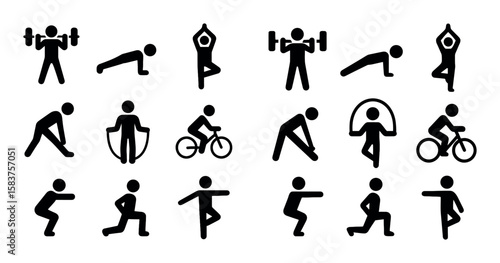 Fitness Icons Grid