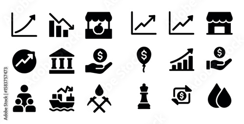 Economics Icon Grid