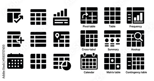 Table Icon Grid