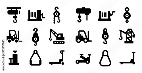 Lifting Equipment Icons