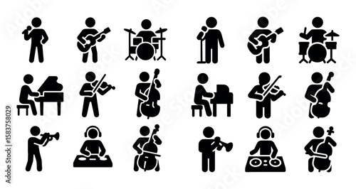 Musicians Icon Set