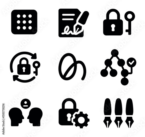 Cryptographic Icon Set