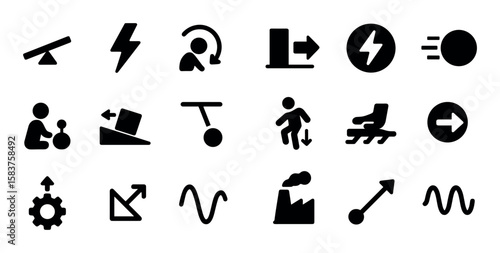 Physics Icons Grid