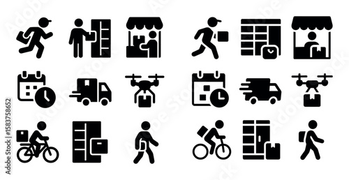 Last Mile Delivery Icons