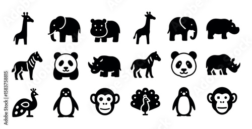 Zoo Animal Icons