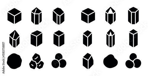 Mineral Crystal Icons