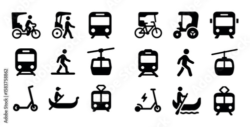 Local Transport Icons