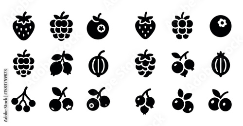 Edible Berry Icons