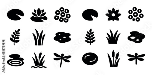 Wetland Icons Grid