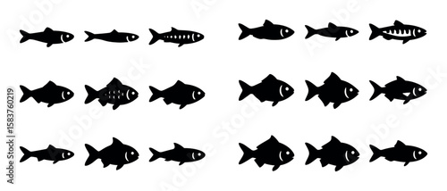 Fish Icon Grid