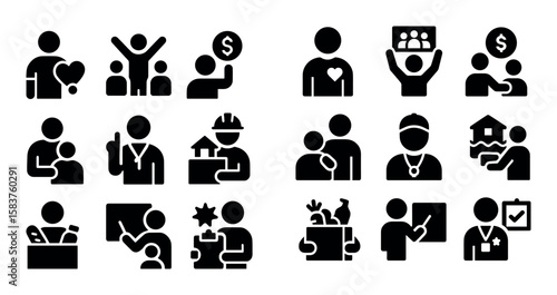 Volunteer Icons Grid