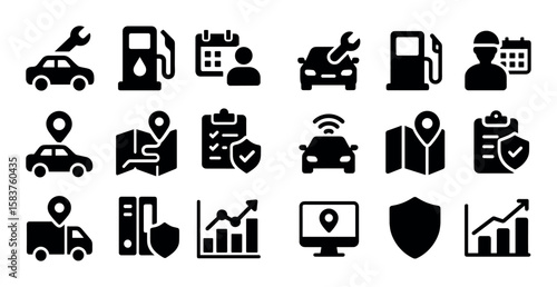 Fleet Management Icons