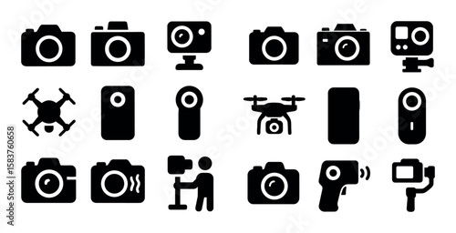 Camera Icons Grid