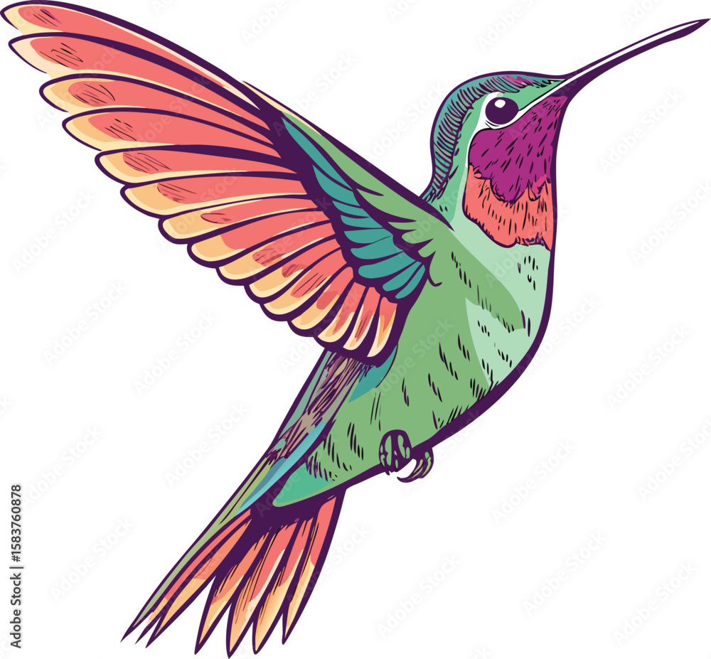 Obraz premium hummingbird in flight