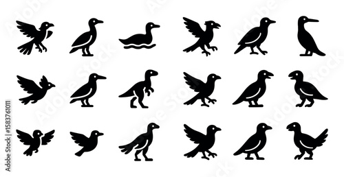 Primitive Bird Icons