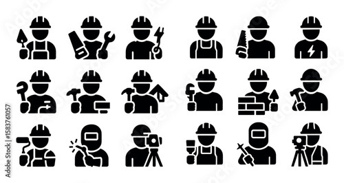Construction Worker Icons