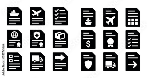 Transport Document Icons