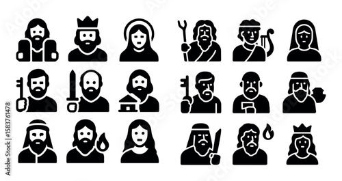 Biblical Icons Grid