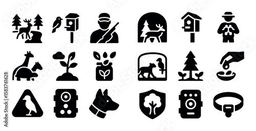 Wildlife Conservation Icons