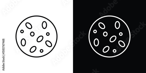 Thalassaemia icon in outline style. Vector.