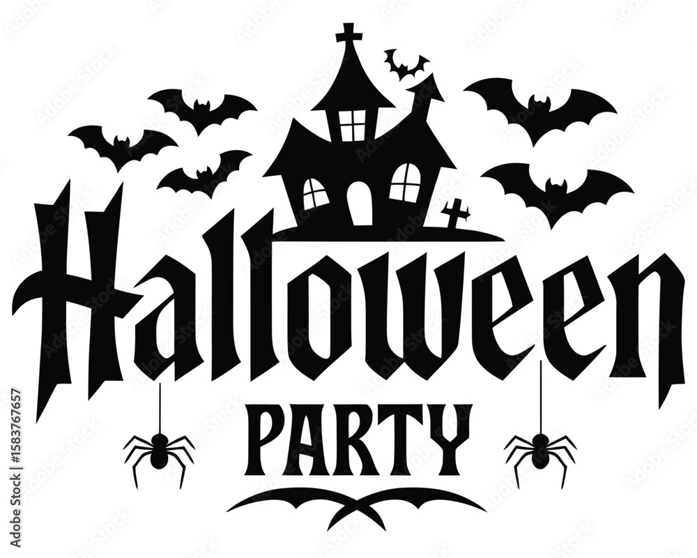 Fototapeta premium Minimal Halloween Vector Art