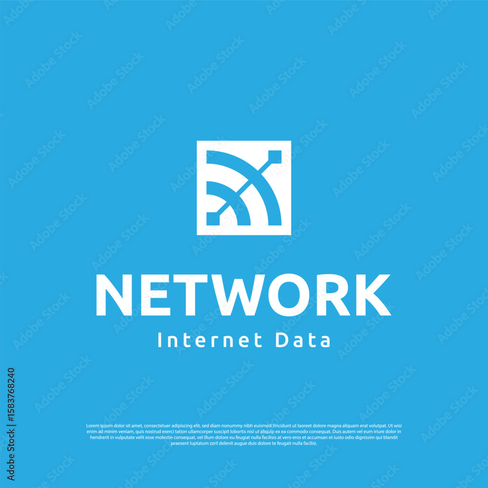 Obraz premium Geometric letter N arrow technology logo vector design template