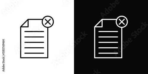 Paperless icon in outline style. Vector.