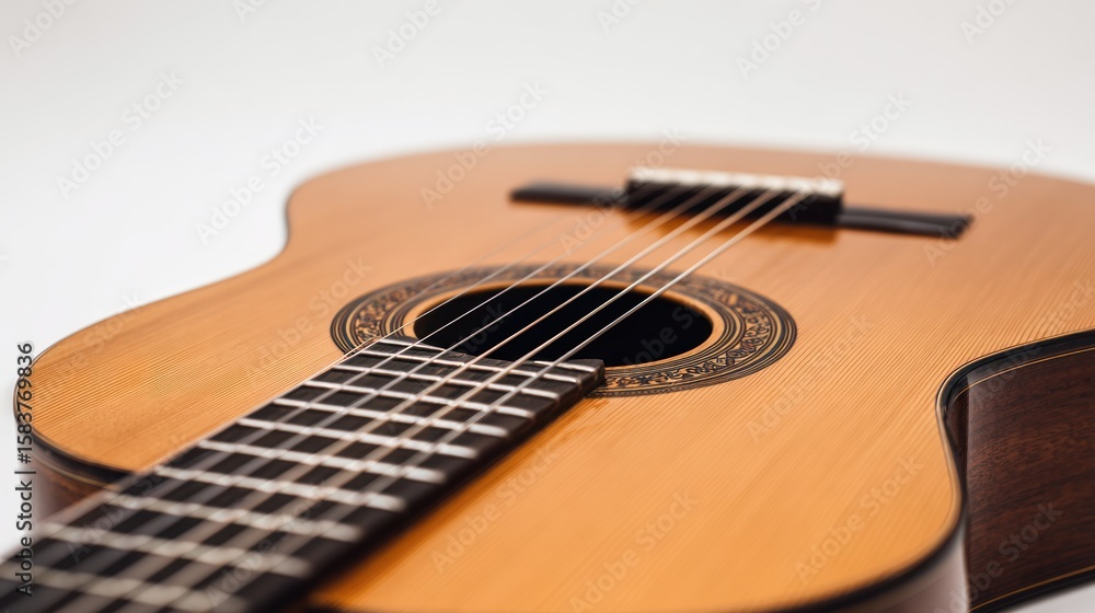 Fototapeta premium Close-up of a classical guitar