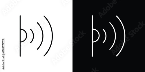 Infrared icon in outline style. Vector.