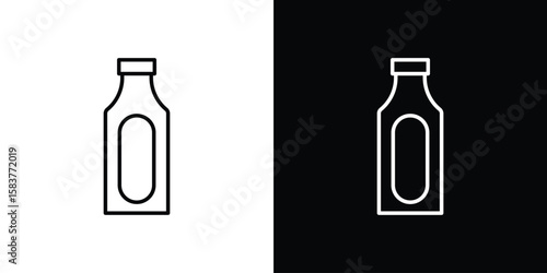 Gin icon in outline style. Vector.