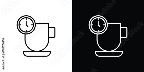 Break icon in outline style. Vector.