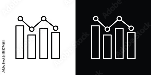 Benchmarking icon in outline style. Vector.