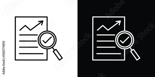 Auditors icon in outline style. Vector.