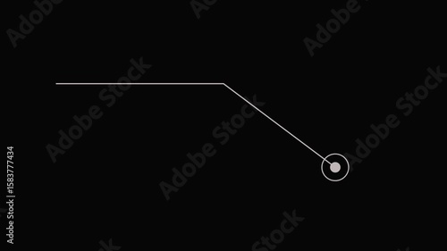 Call out animation on black background,   frame  element. Hud callout rectangle text box animation, scoreboard, modern technologies.