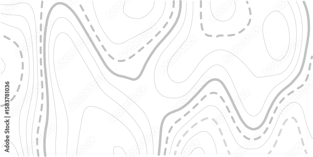 Fototapeta premium Topographic map background geographic line map with elevation assignments. Modern design with White background with topographic wavy pattern design.paper texture Imitation of a geographical map shades