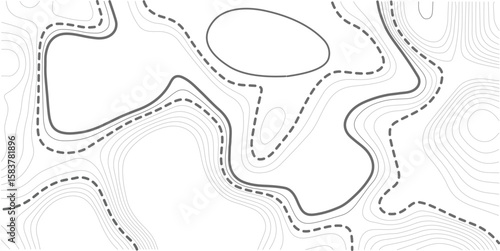 Topographic map background geographic line map with elevation assignments. Modern design with White background with topographic wavy pattern design.paper texture Imitation of a geographical map shades
